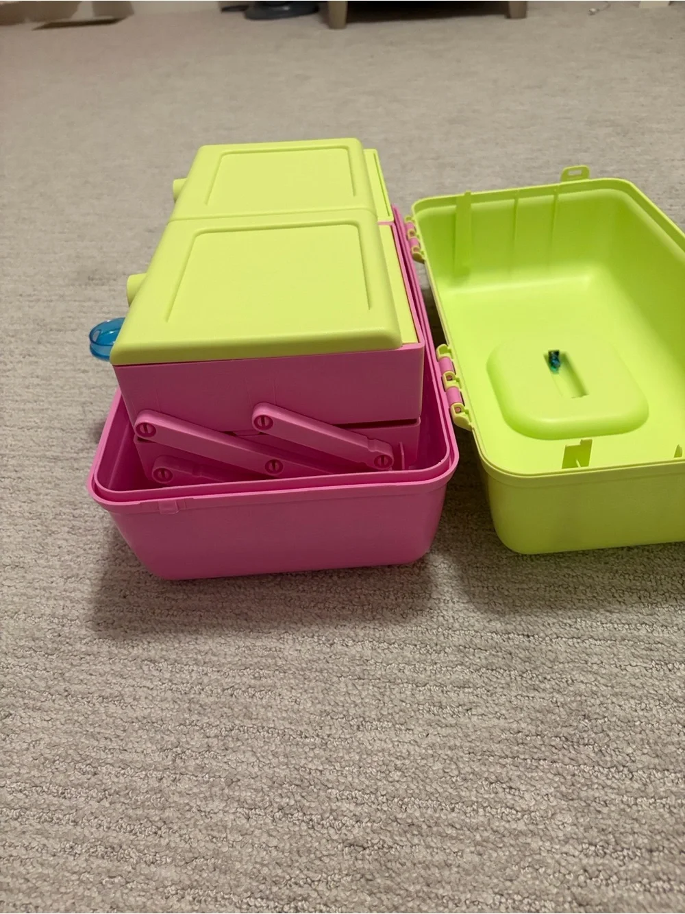Caboodle XL Ultimate On-The-Go-Girl Lime Green and Pink